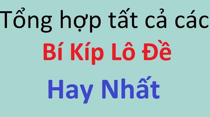 Những bí kíp đánh lô đề hiệu quả cho người chuyên nghiệp