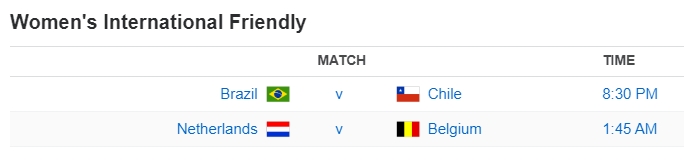 Women's International Friendly